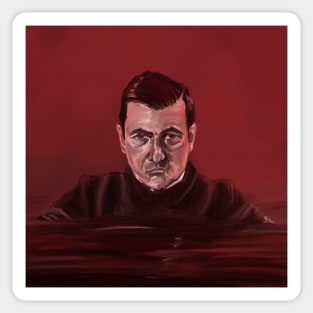 Dracula in water (Claes Bang) Sticker